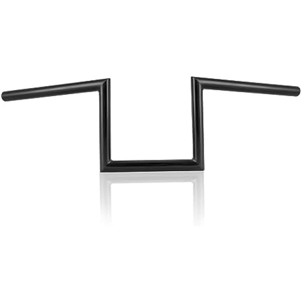 OUMUR Motorcycle Handlebar 8" Rise 1 Inch Ape Hanger Z-Bars for Harley Sportster