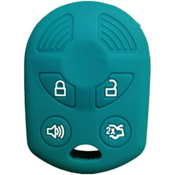 4 Buttons Silicone Remote Key Fob Cover for Ford Escape Explorer Mustang Transit