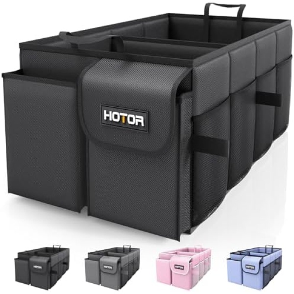 HOTOR Trunk Organizer for Car - Car Organizer, Foldable Trunk organizer for SUVs