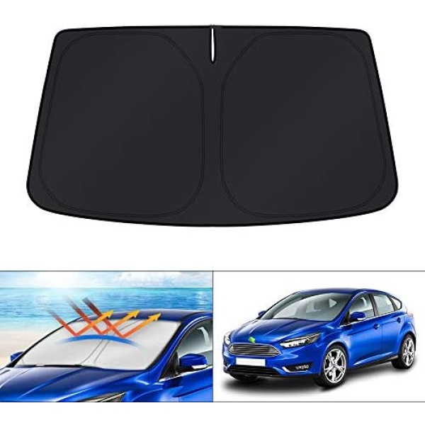 KUST Custom Fit Windshield Sun Shade for Ford Focus 2012-2018 Hatchback