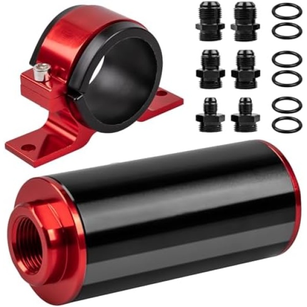 Luney 100 Micron Inline Fuel Filter, Oil Fuel Filter Kit, Automotive Replacement