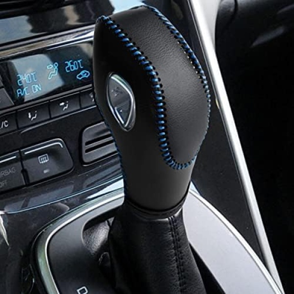 Leather Gear Shift Knob Cover Compatible with Ford Focus丨 Escape丨 Fusion丨 C-Max