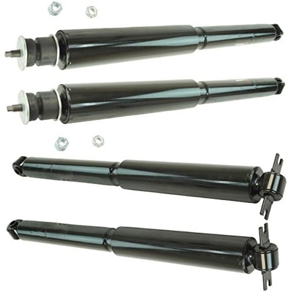TRQ Front and Rear Shock Absorber Set Compatible with 2007-2017 Jeep Wrangler