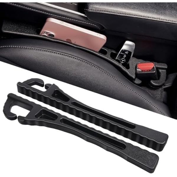 Car Seat Gap Filler with Organizer, 2PCS Universal Fit Car Side Seat Gap Filler