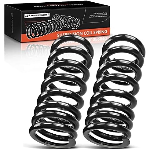 A-Premium 2Pcs Front Suspension Coil Spring Set Compatible with Chevrolet Tahoe