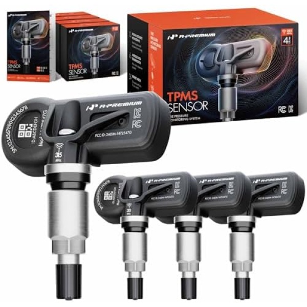 A-Premium 4PCS Pre-Programmed TPMS Sensor Tire Pressure Monitoring Sensor